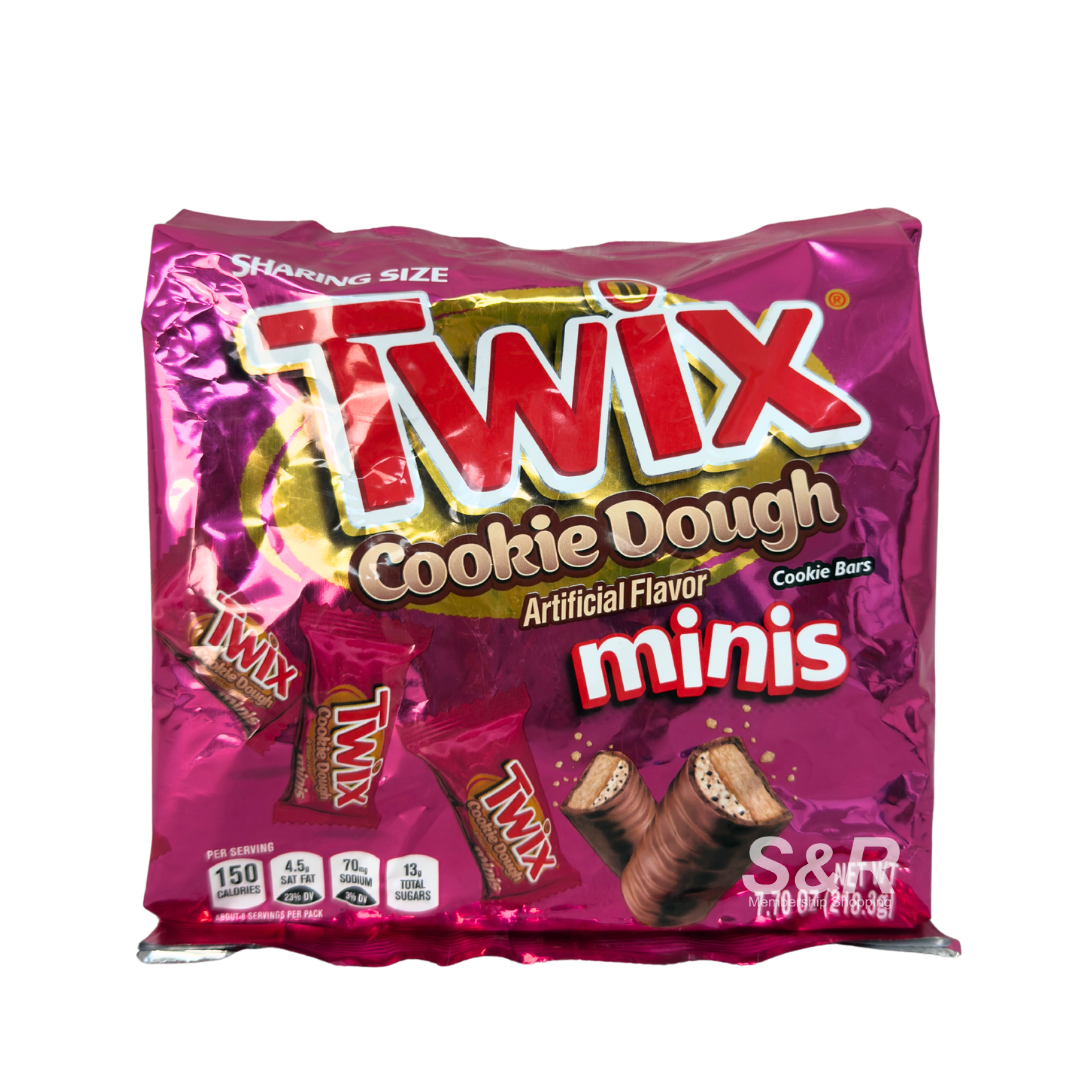 Twix Cookie Dough Cookie Bars Minis 218.3g Twix Cookie Dough Cookie Bars Minis 218.3g
